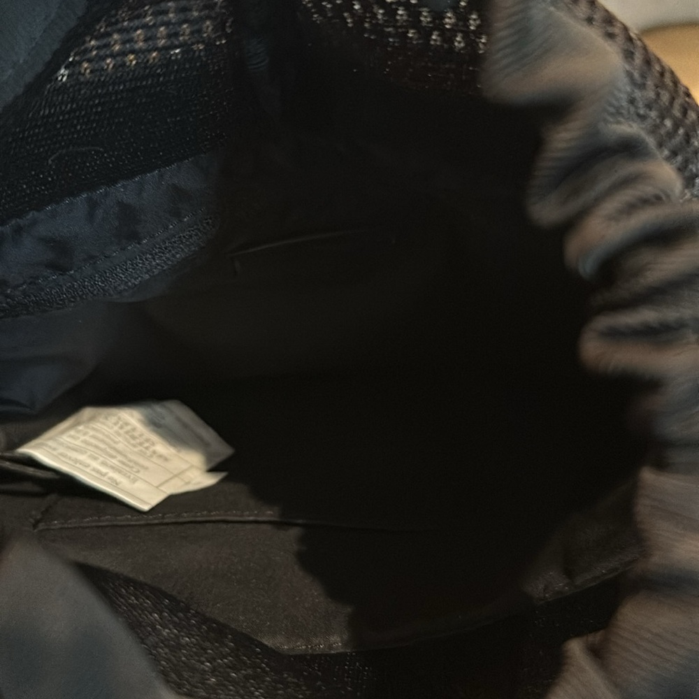 lululemon adjustable strap black nylon bucket bag. - Picture 2 of 3
